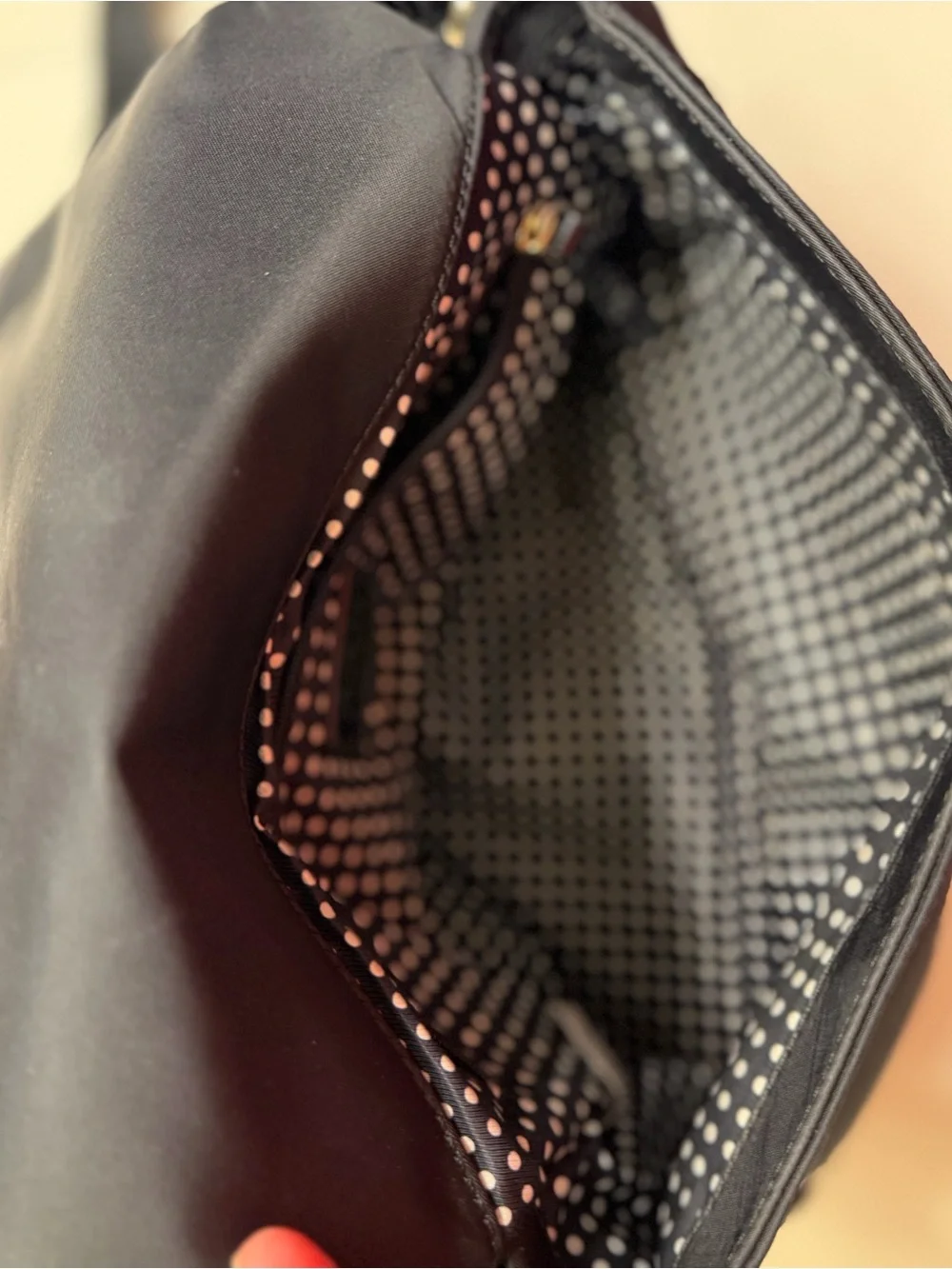 kate spade Black Nylon and Patent Leather Crossbody Bag